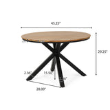 Stetson Mesh and Acacia Wood Outdoor 5 Piece Dining Set by Christopher Knight Home