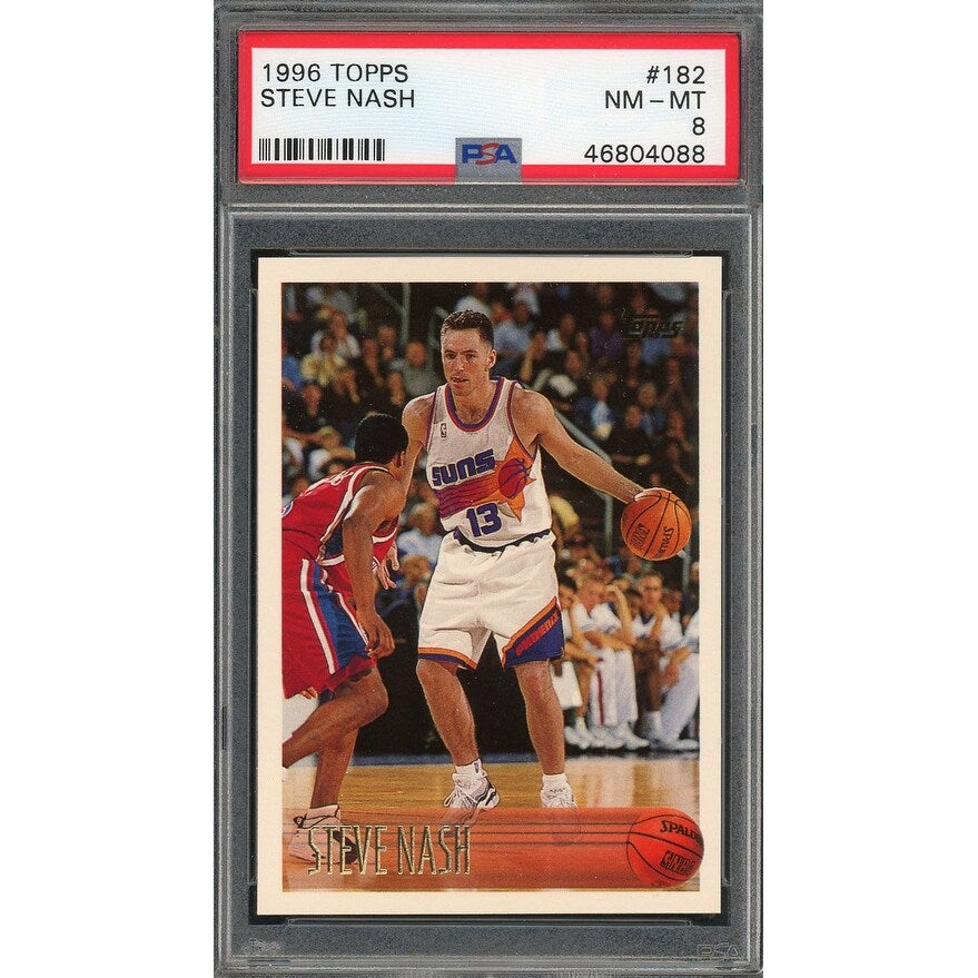 Steve Nash 1996 Topps Basketball Rookie Card RC #182 Graded