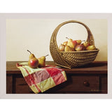 Still Life With Pears-ZHELU49398 Framed Print 18"x24" by Zhen-Huan Lu