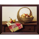 Still Life With Pears-ZHELU49398 Framed Print 18"x24" by Zhen-Huan Lu