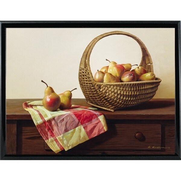 Still Life With Pears-ZHELU49398 Framed Print 18"x24" by Zhen-Huan Lu