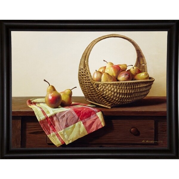 Still Life With Pears-ZHELU49398 Framed Print 18"x24" by Zhen-Huan Lu
