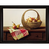 Still Life With Pears-ZHELU49398 Framed Print 18"x24" by Zhen-Huan Lu