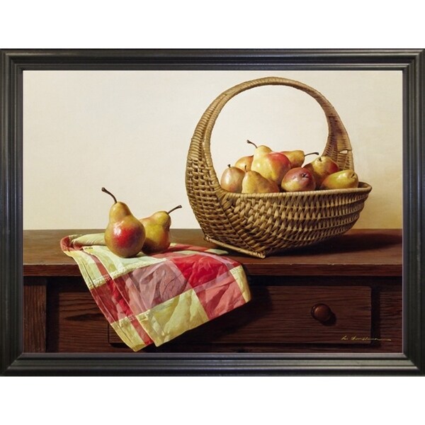 Still Life With Pears-ZHELU49398 Framed Print 18"x24" by Zhen-Huan Lu