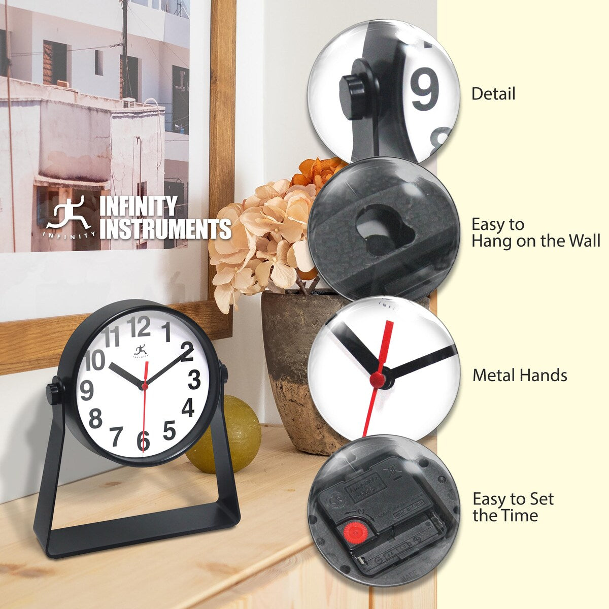 Stirrup Desktop Clock - 6 in.
