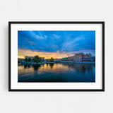 Stockholm Sweden Sunset Helgeandsholmen Photography Art Print/Poster