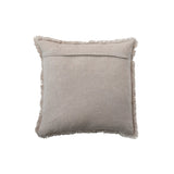 Stonewashed Linen Pillow with Fringe