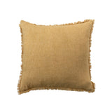 Stonewashed Linen Pillow with Fringe