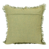 Stonewashed Linen Pillow with Fringe