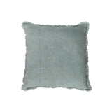 Stonewashed Linen Pillow with Fringe