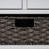 Storage Bench Entryway Bench with Removable Basket and 2 Drawers, with Removable Cushion for Living Room