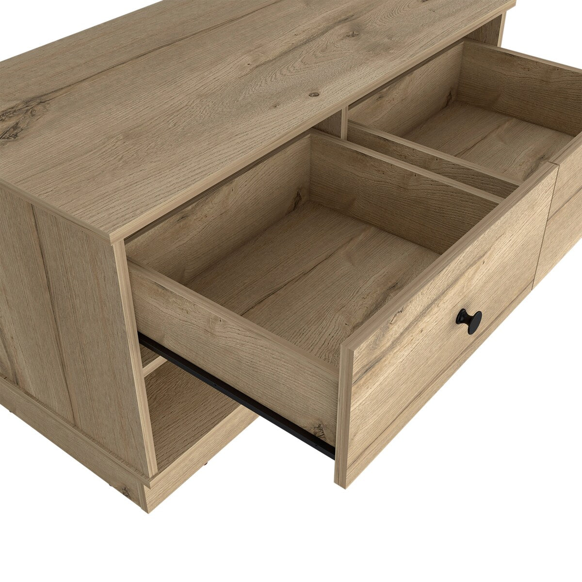 Storage Bench Lower Shelf And Two Drawers