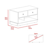 Storage Bench Lower Shelf And Two Drawers