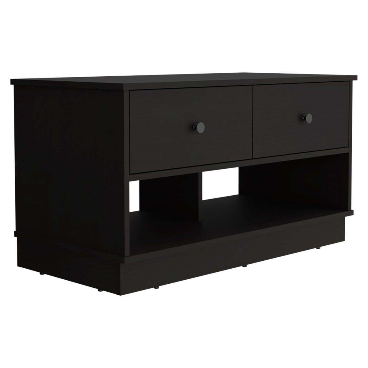 Storage Bench Lower Shelf And Two Drawers