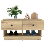 Storage Bench Lower Shelf And Two Drawers