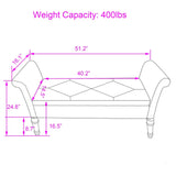 Storage Bench Tufted Bed Bench Entryway Bench