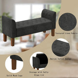 Storage Bench , Bedroom Bench with Arms Ottoman entryway bench with storage