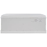 Storage Bench with 4 Doors and Adjustable Shelves