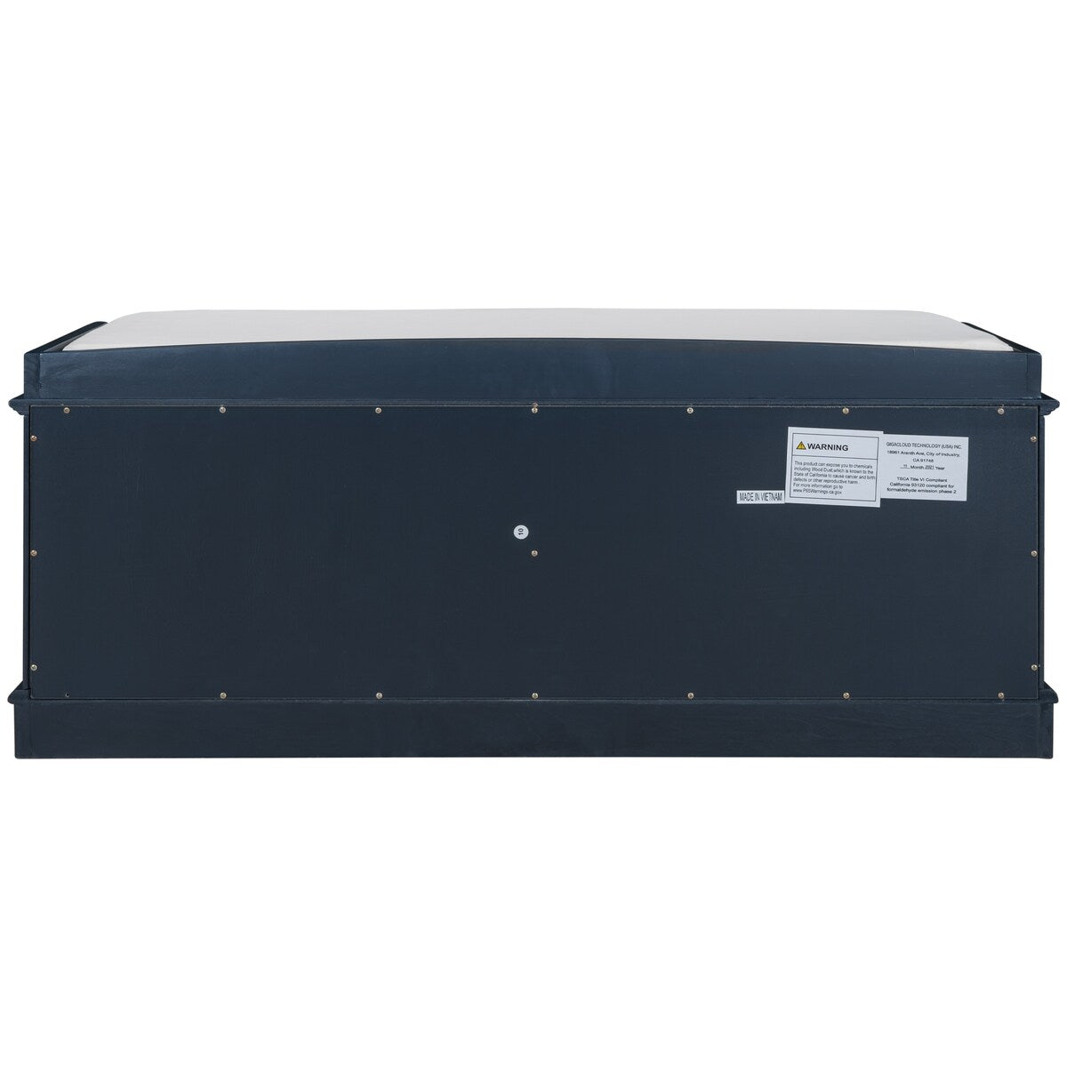 Storage Bench with 4 Doors and Adjustable Shelves