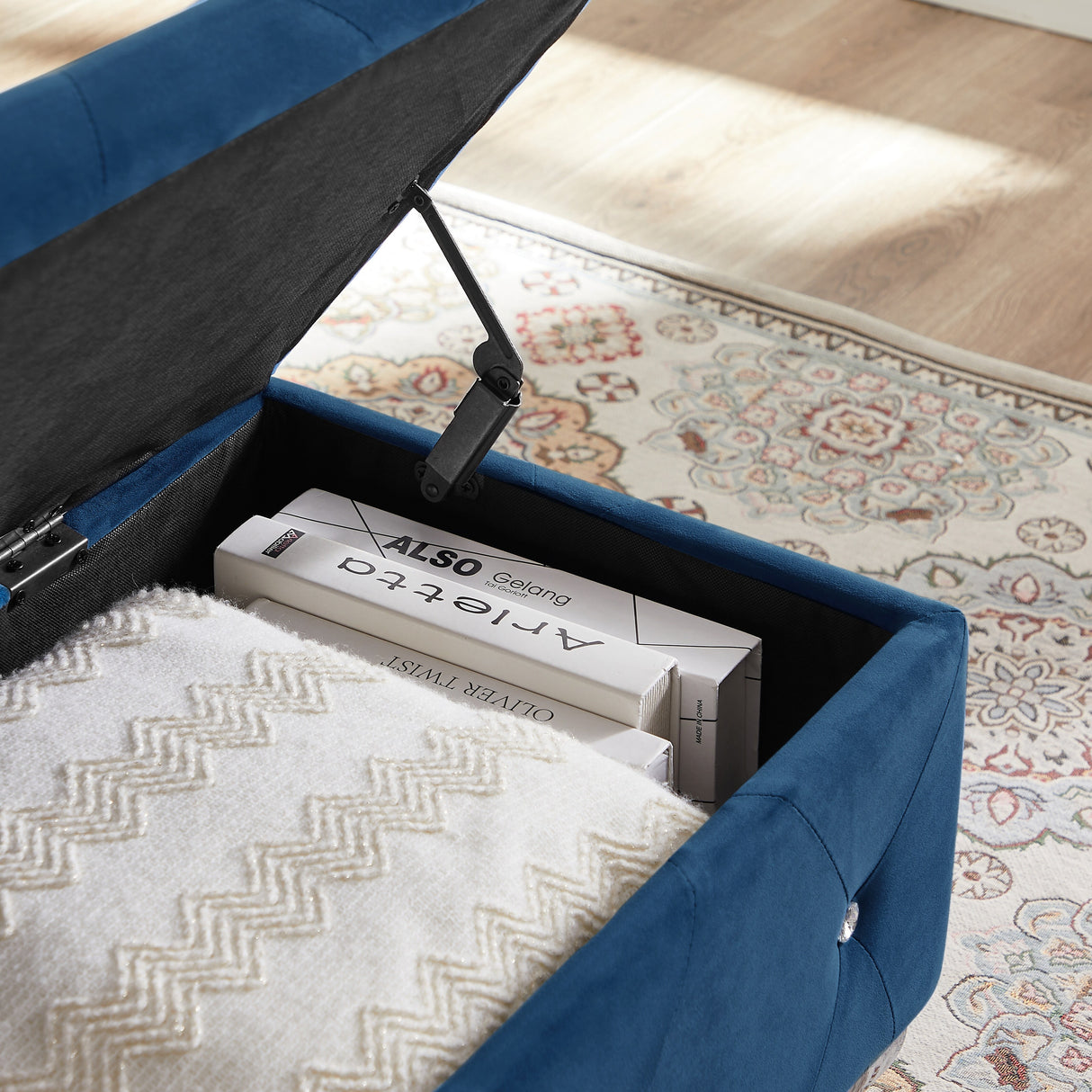 Storage Bench with Padded Seat