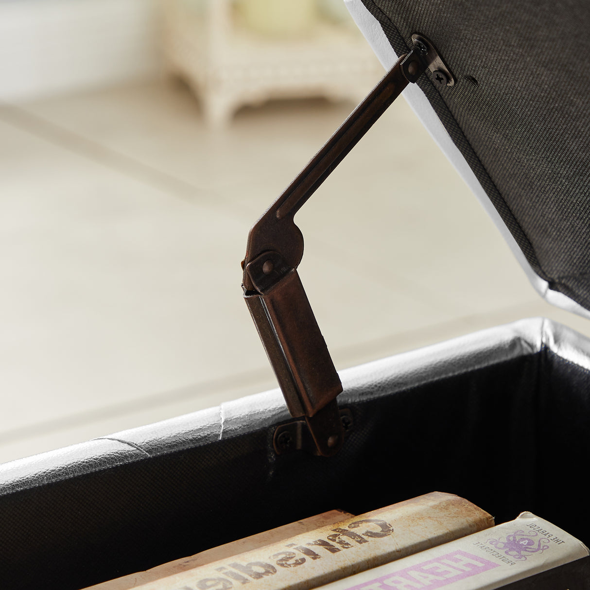 Storage Bench with Padded Seat