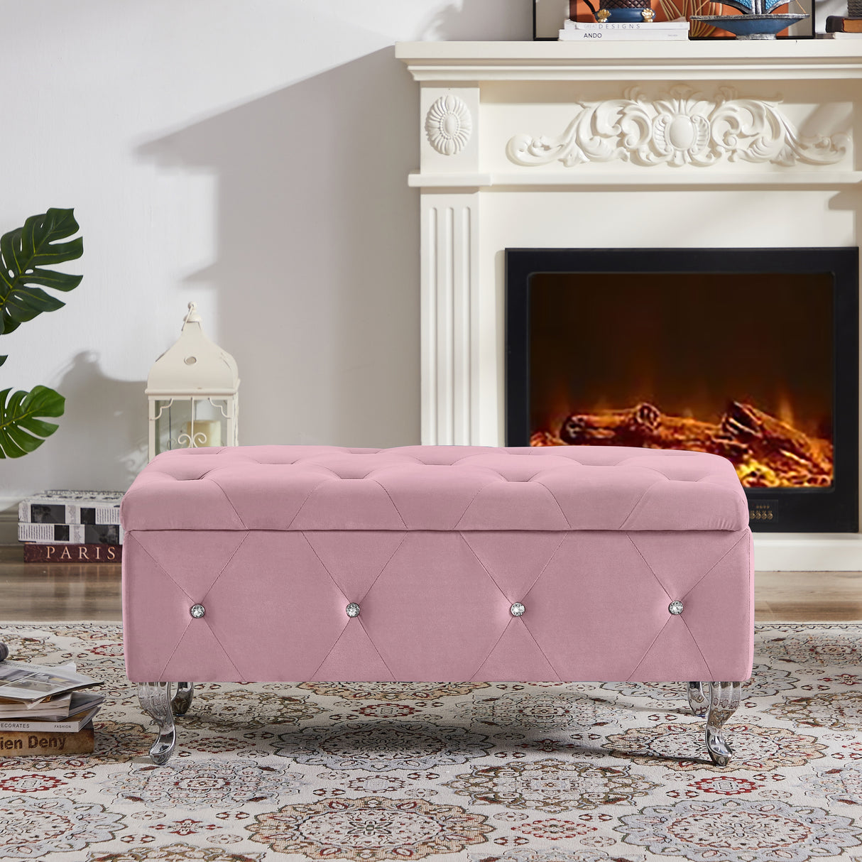 Storage Bench with Padded Seat
