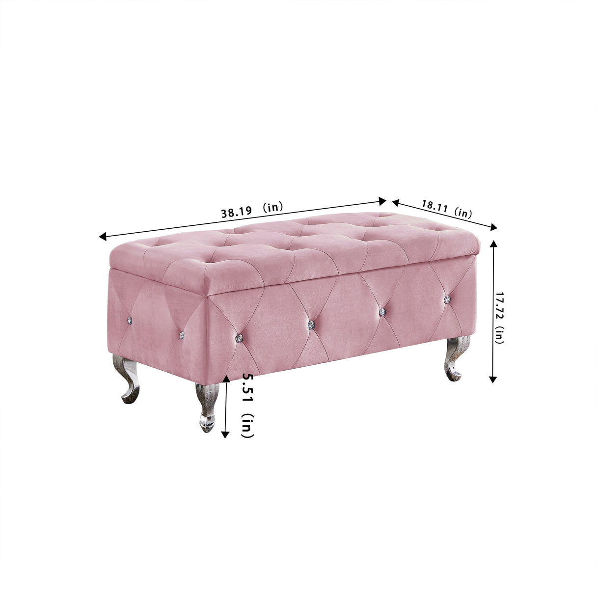 Storage Bench with Padded Seat