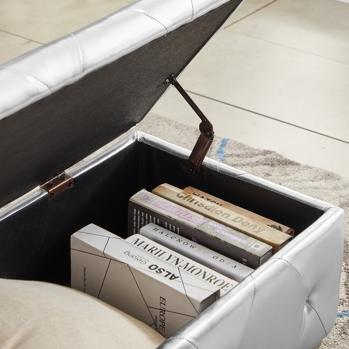 Storage Bench with Padded Seat