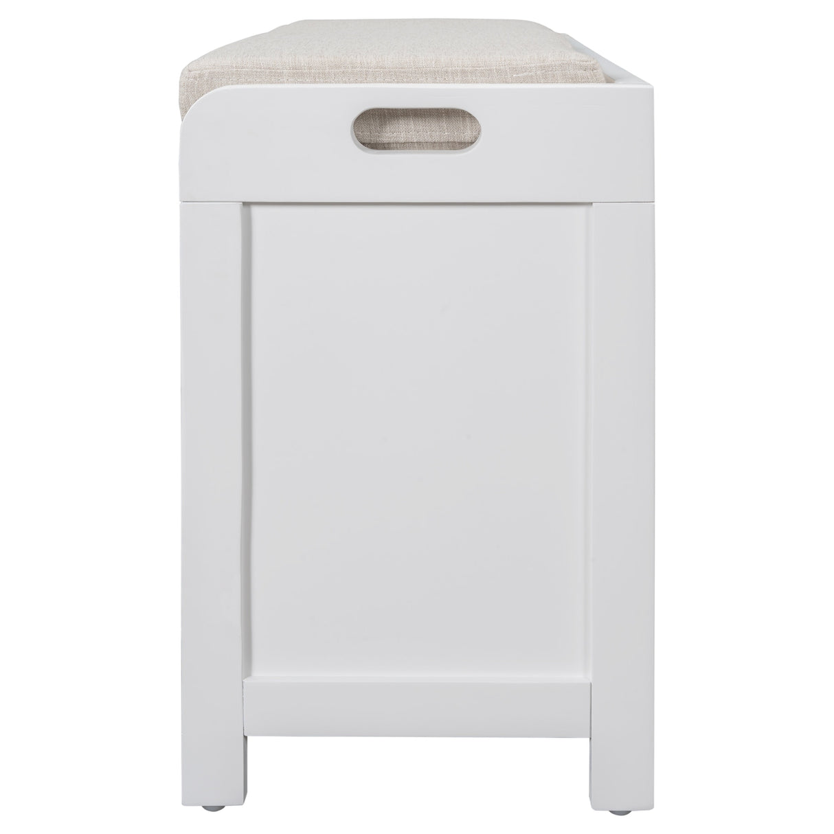 Storage Bench with Removable Basket and 2 Drawers, Fully Assembled Shoe Bench with Removable Cushion - 32" L x 11.8" W x 20" H