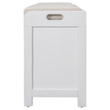 Storage Bench with Removable Basket and 2 Drawers, Fully Assembled Shoe Bench with Removable Cushion - 32" L x 11.8" W x 20" H