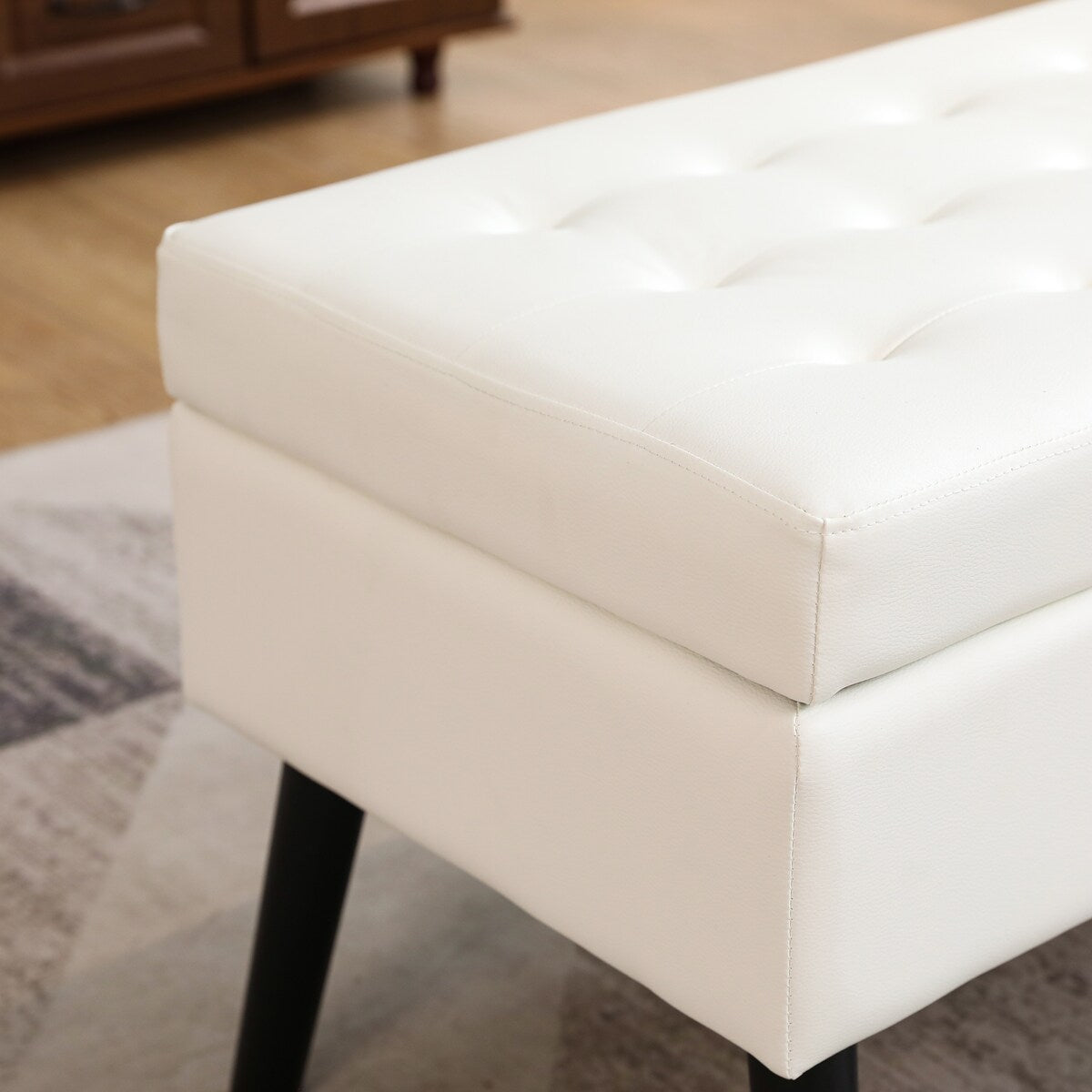 Storage Bench with Storage Bench for Bedroom End of Bed Bench Foot of Bed Bench Storage Ottoman Bench 43.3" W x 17.7"