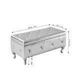 Storage Bench, Flip Top Entryway Bench Seat with Safety Hinge, Storage Chest with Padded Seat, Bed End Stool