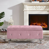 Storage Bench, Flip Top Entryway Bench Seat with Safety Hinge, Storage Chest with Padded Seat, Bed End Stool, Supports 250 lbs