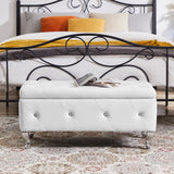 Storage Bench, Flip Top Entryway Bench Seat with Safety Hinge, Storage Chest with Padded Seat, Bed End Stool