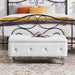 Storage Bench, Flip Top Entryway Bench Seat with Safety Hinge, Storage Chest with Padded Seat, Bed End Stool