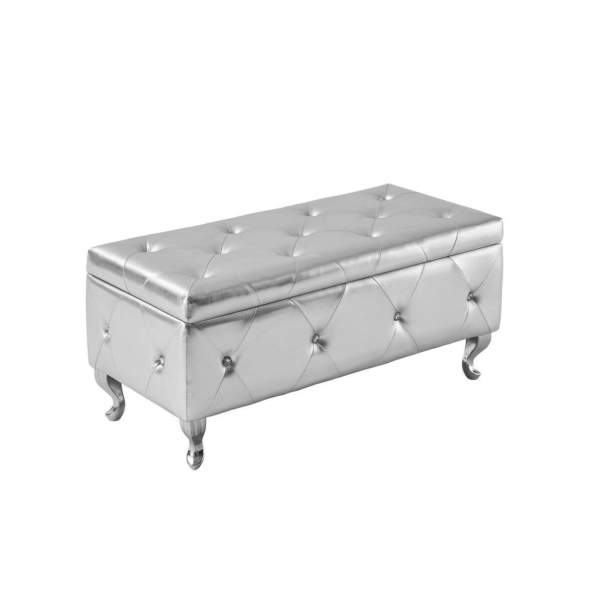 Storage Bench, Flip Top Entryway Bench Seat with Safety Hinge, Storage Chest with Padded Seat, Bed End Stool