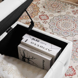 Storage Bench, Flip Top Entryway Bench Seat with Safety Hinge, Storage Chest with Padded Seat, Bed End Stool