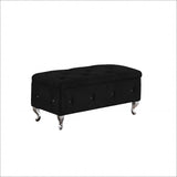 Storage Bench, Flip Top Entryway Bench Seat with Safety Hinge