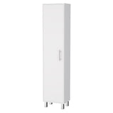 Storage Cabinet Buccan, Five Shelves, White Finish,High quality and durable