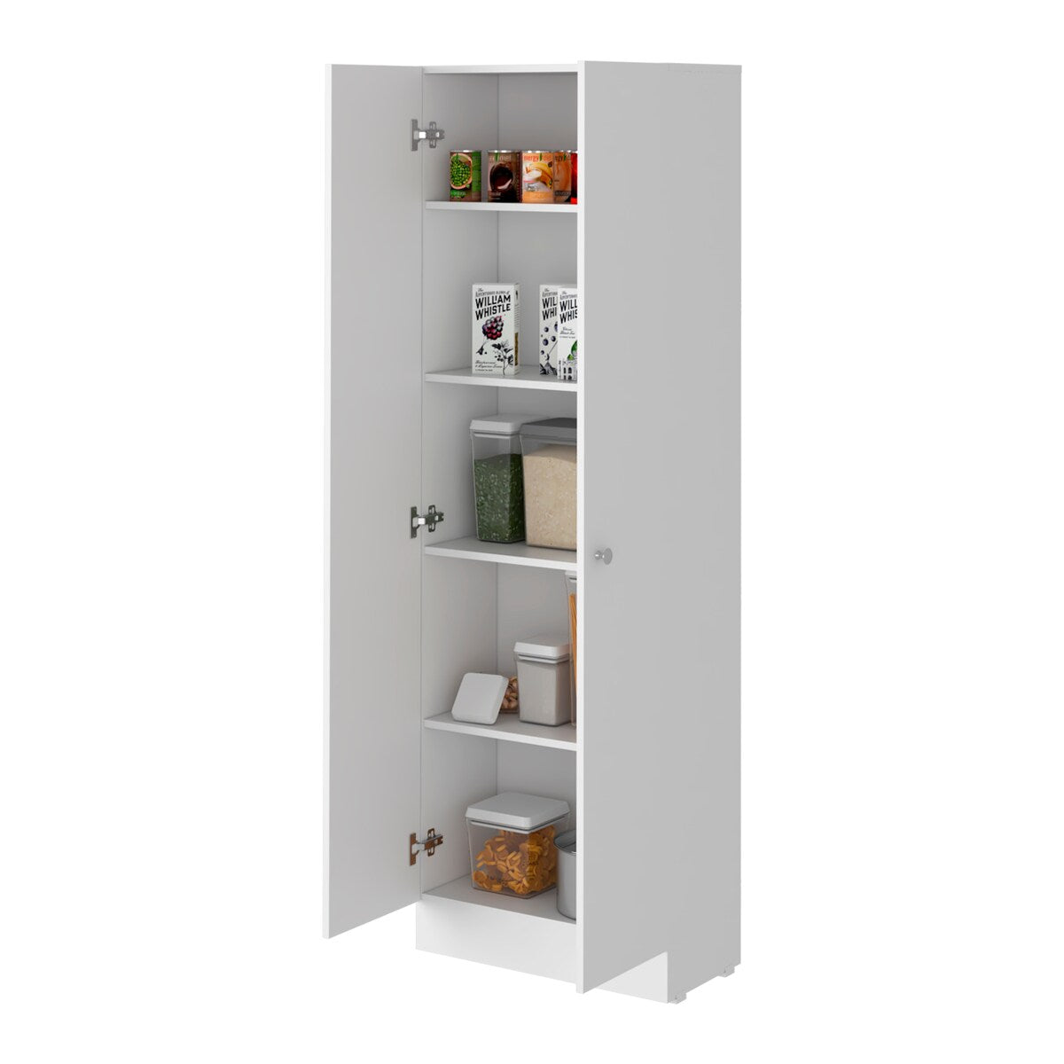 Storage Cabinet Pipestone, Double Door, White Finish,High quality and durable