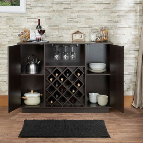 Storage Cabinet With 2 Wooden Doors With 1 Shelf Inside