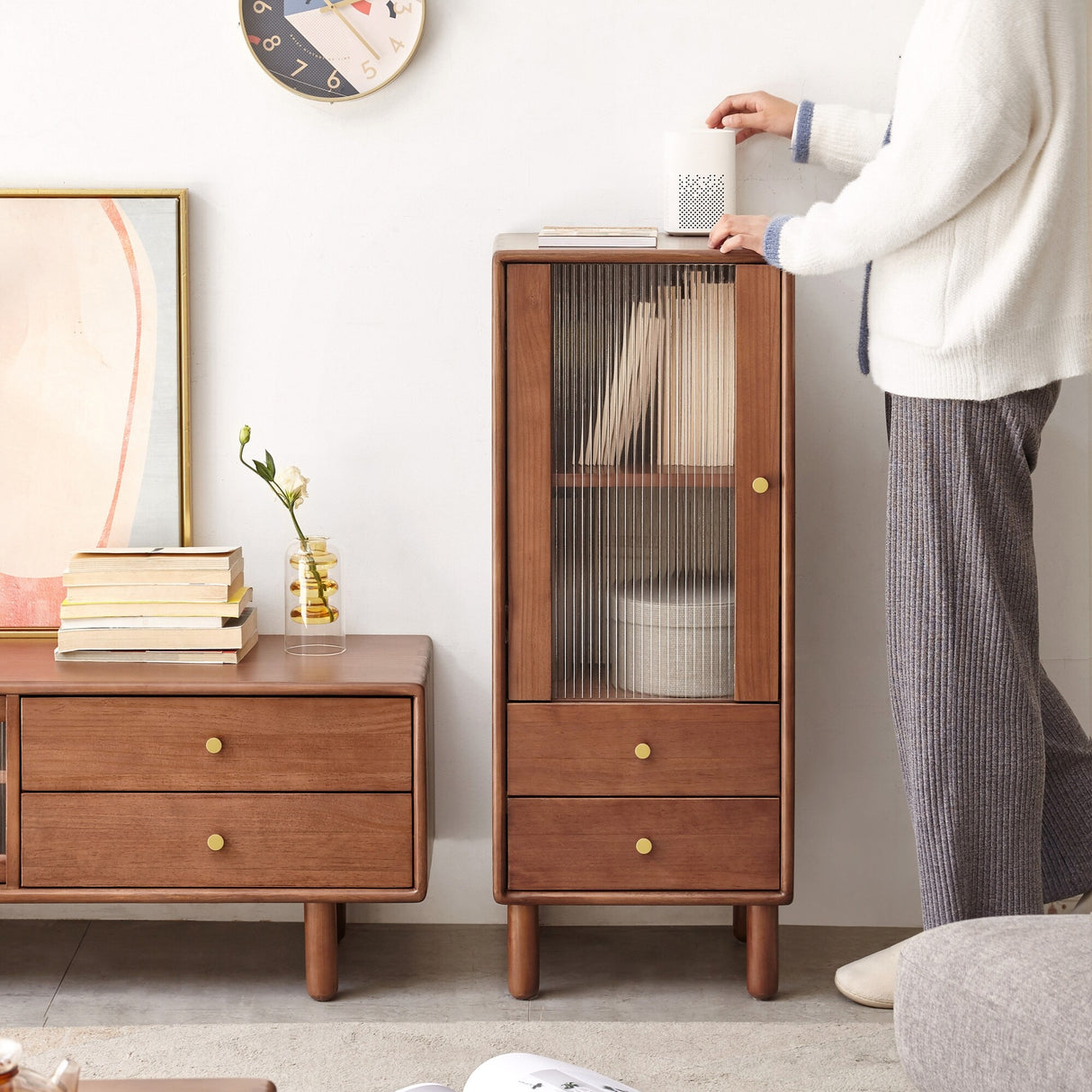 Storage Cabinet for Living Room