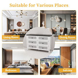 Storage Cabinet with 6 drawers,Wood Buffet Sideboard,Large Cupboard