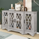 Storage Cabinet with Black Handle and Three Adjustable Shelves