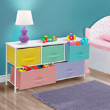 Dresser w/ 5 Drawers Furniture Storage Chest for Home, Bedroom