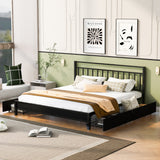 Storage Metal Platform Bed with 4 Drawers
