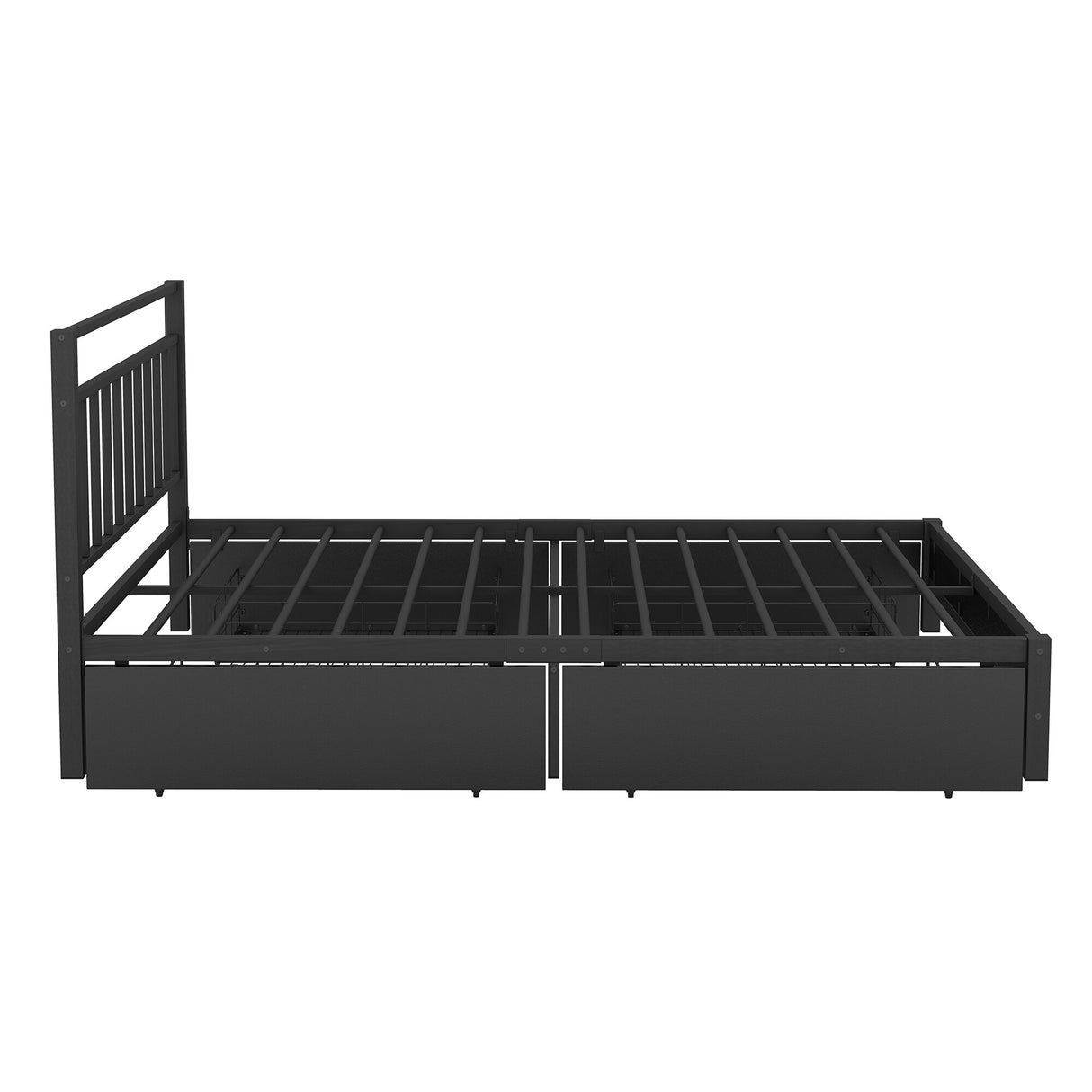 Storage Metal Platform Bed with 4 Drawers