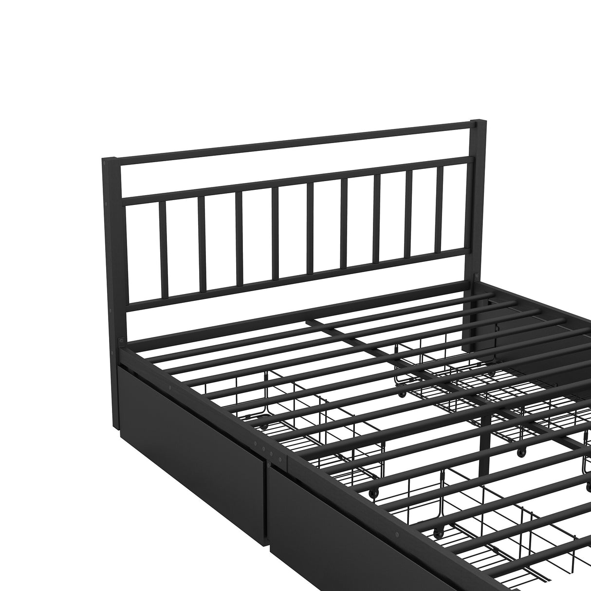 Storage Metal Platform Bed with 4 Drawers