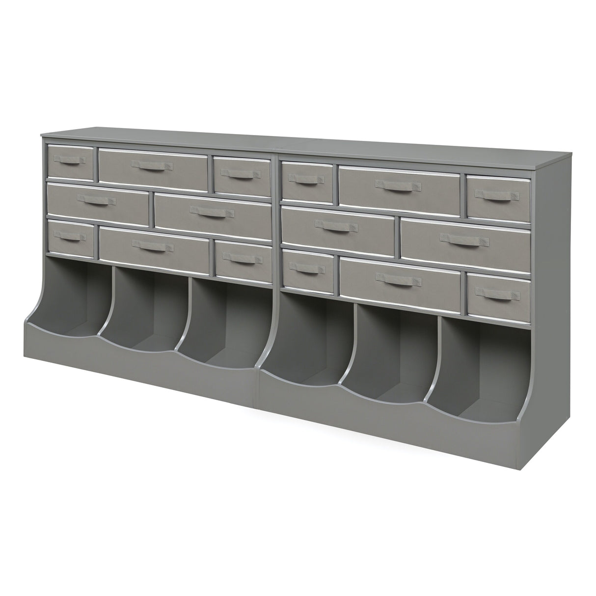 Storage Station with Eight Baskets and Three Bins