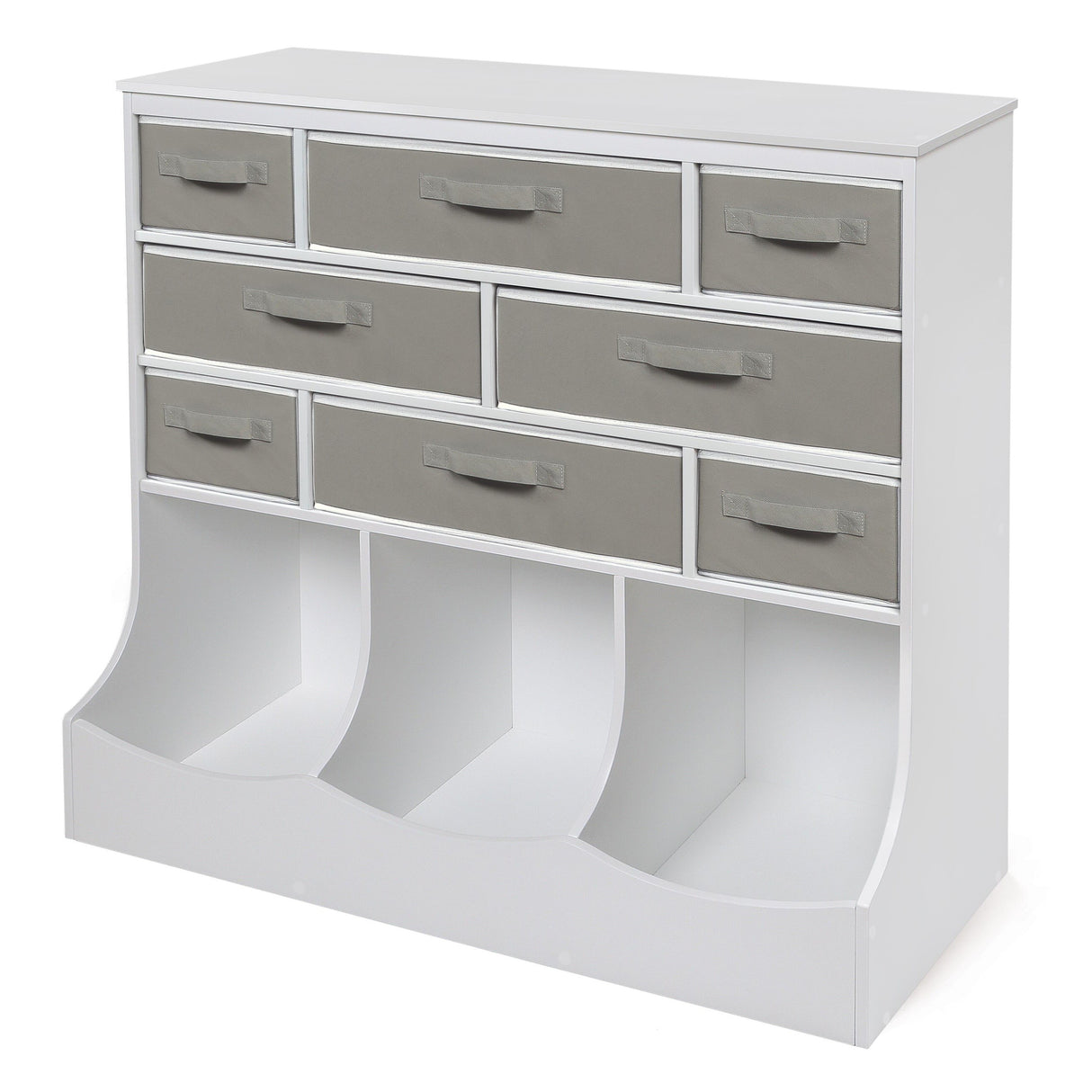 Storage Station with Eight Baskets and Three Bins